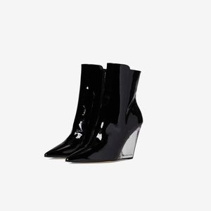 Stuart Weitzman Lucite 100 Wedge Bootie